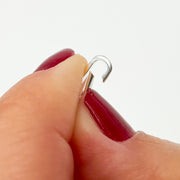 White Sterling Silver Oval Clasp